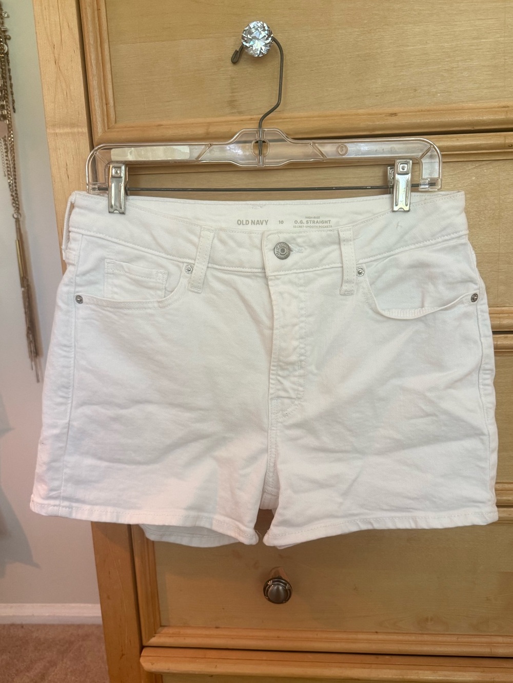 Old Navy White Women's Denim Shorts
